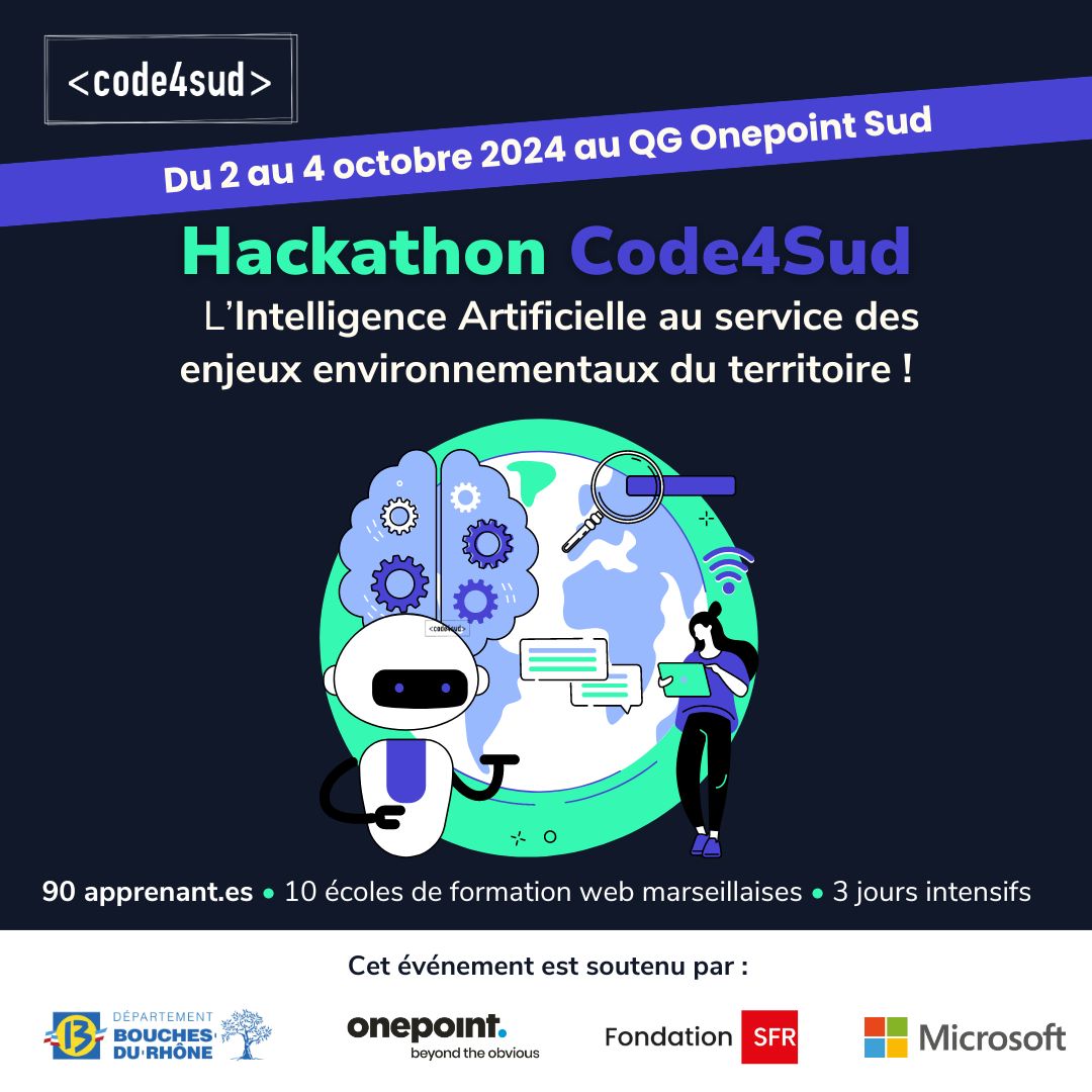 Hackathon Code4Sud : l'IA au service des enjeux environnementaux du territoire