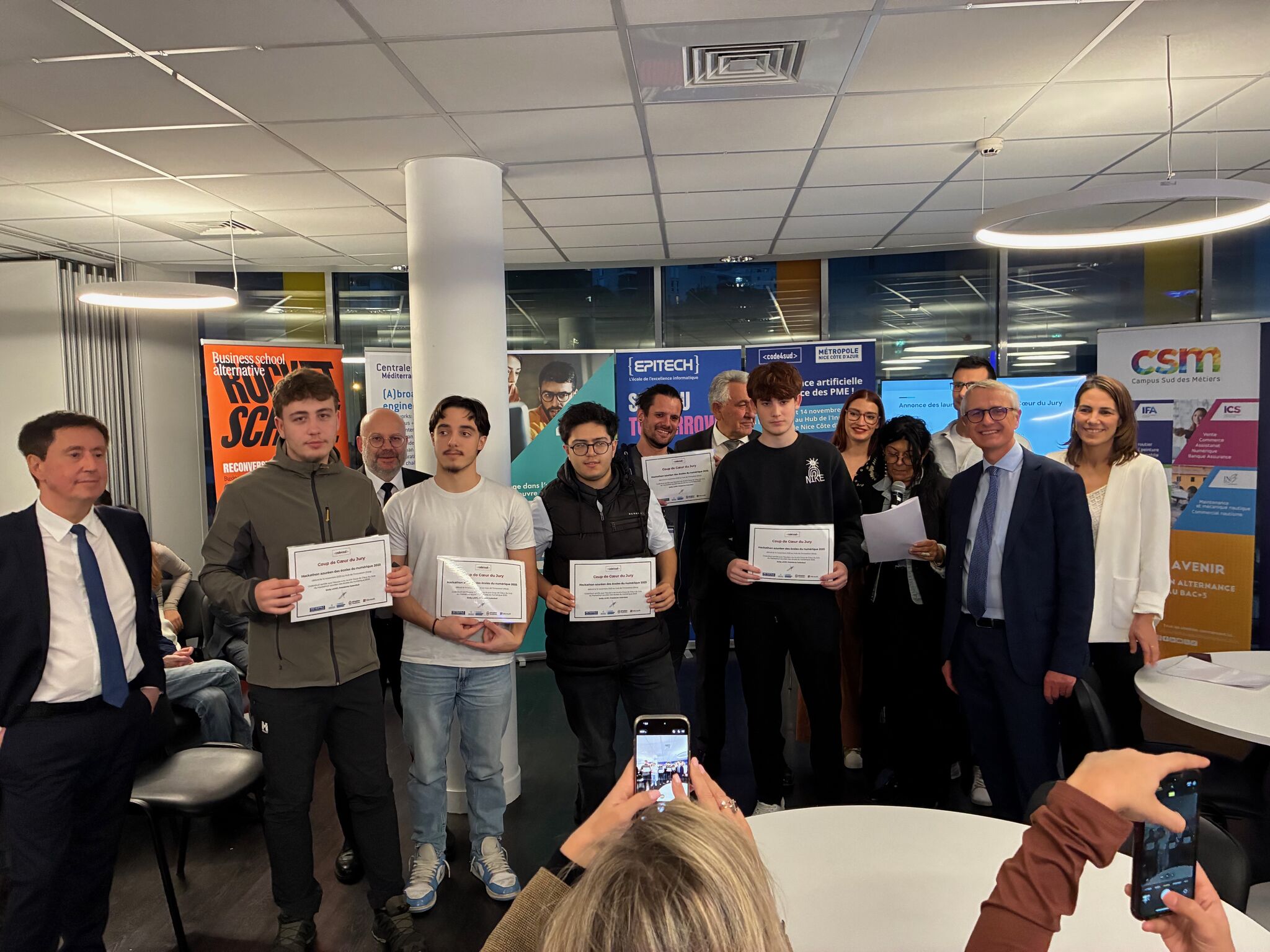 Finale du hackathon « L'IA au service des PME » à Nice